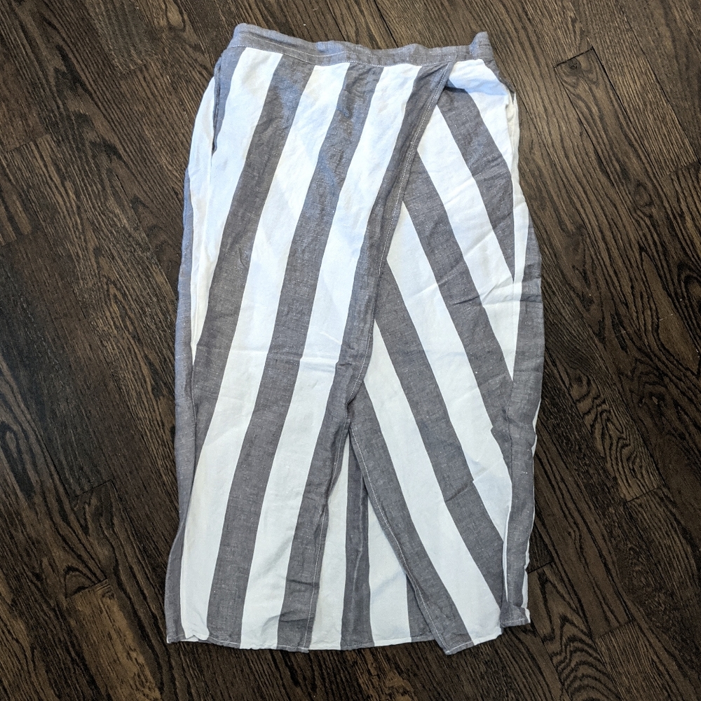 Madewell Stripe Overlay Skirt